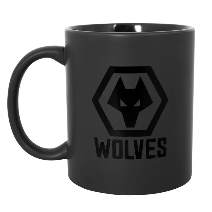Wolves Kits Shop | Official Black Out Midnight Matte Mug Wolverhampton Wanderers Apparel